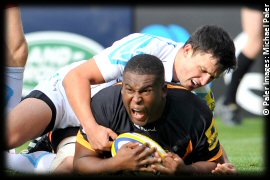 London Wasps Worcester Warriors Simon McIntyre try